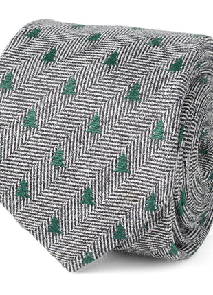 Holiday Tree Herringbone Tie