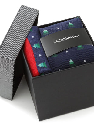 Holiday Tree Tie and Sock Gift Set