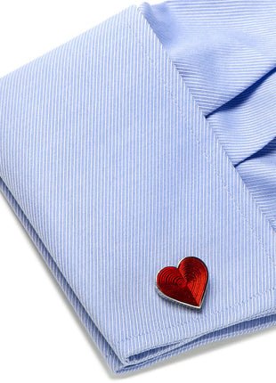 Red Heart Cufflinks