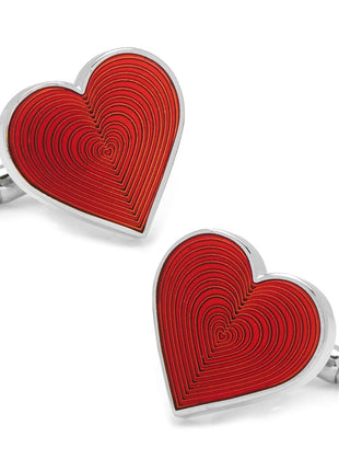 Red Heart Cufflinks