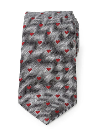 Herringbone Heart Men's Tie