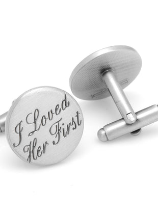 Wedding Series I Loved Her First Cufflinks