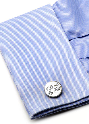 Wedding Series I Loved Her First Cufflinks