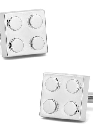 Silver Building Block Cufflinks