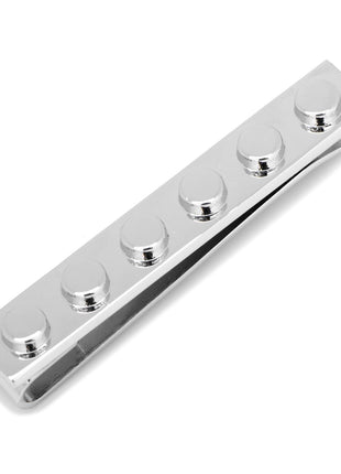 Silver Building Block Tie Bar