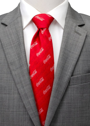 Coca-Cola Logo Red Men's Tie