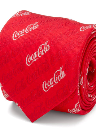 Coca-Cola Logo Red Men's Tie