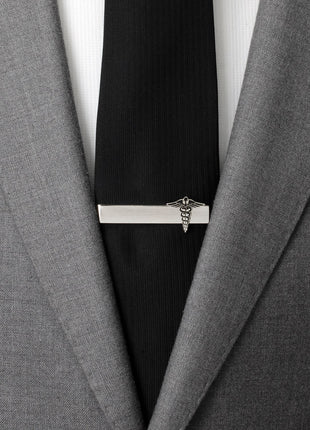 Medical Caduceus Tie Bar