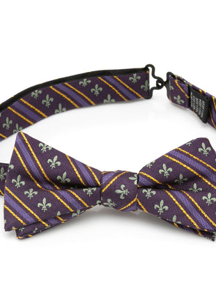 Mardi Gras Stripe Bow Tie