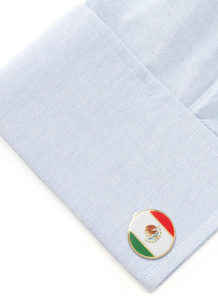 Mexico Flag Cufflinks