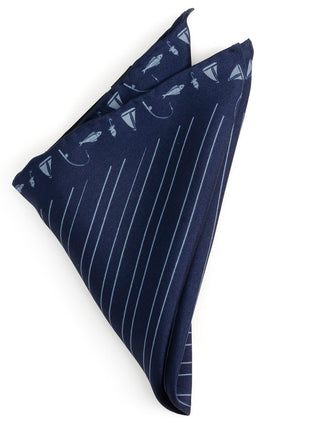 Nautical Blue Pocket Square