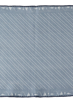 Nautical Blue Pocket Square