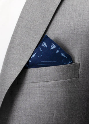 Nautical Blue Pocket Square