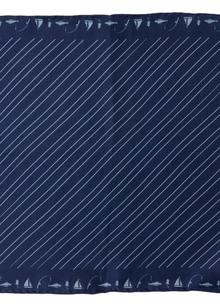 Nautical Blue Pocket Square