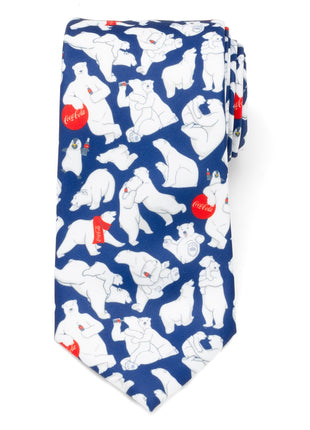 Coca-Cola Polar Bear Navy Blue Men's Tie