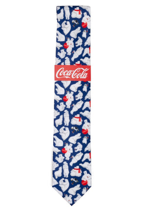 Coca-Cola Polar Bear Navy Blue Men's Tie