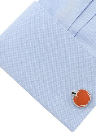 Pumpkin Enamel Cufflinks