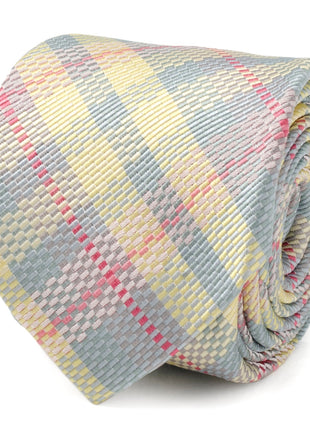 Pastel Plaid Men's Tie