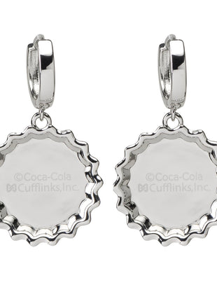 Coca-Cola Red Bottle Cap Earrings