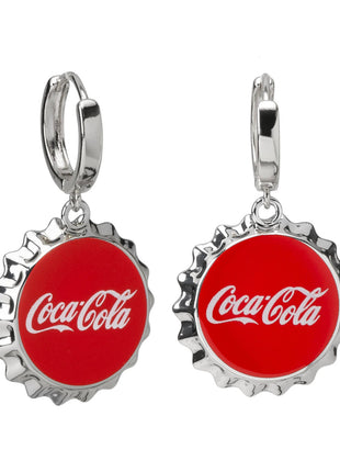 Coca-Cola Red Bottle Cap Earrings