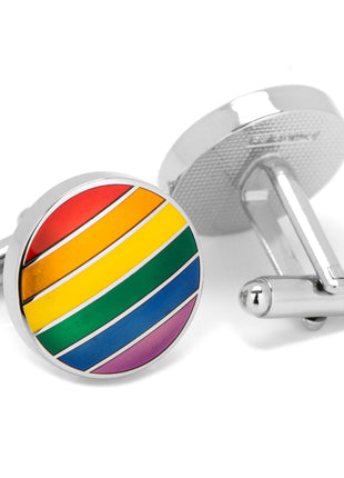 Rainbow Stripe Cufflinks