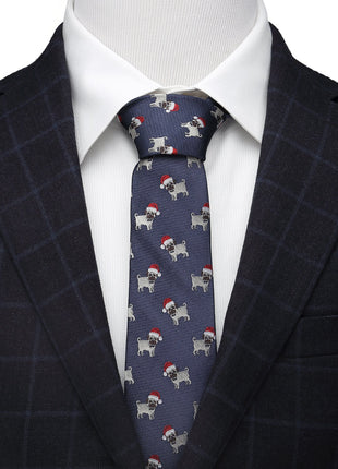 Santa Pug Men's Tie