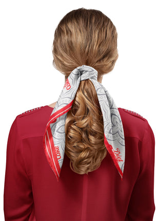 Diet Coke Satin Grey Scarf