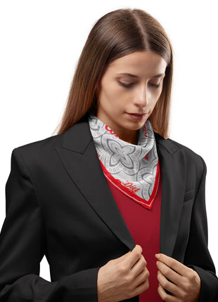 Diet Coke Satin Grey Scarf