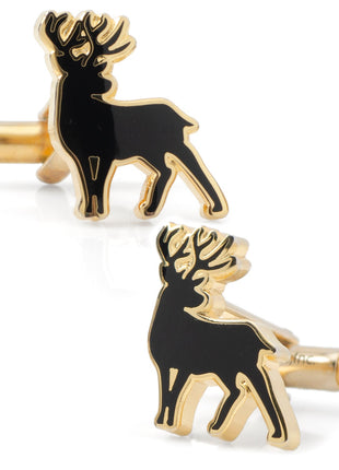 Stag Deer Gold Cufflinks