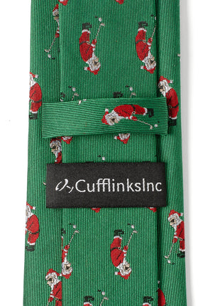 Santa Golf Par-Tee Men's Green Tie