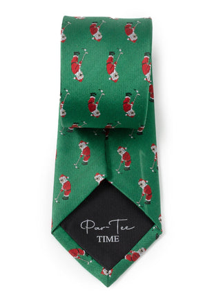 Santa Golf Par-Tee Men's Green Tie