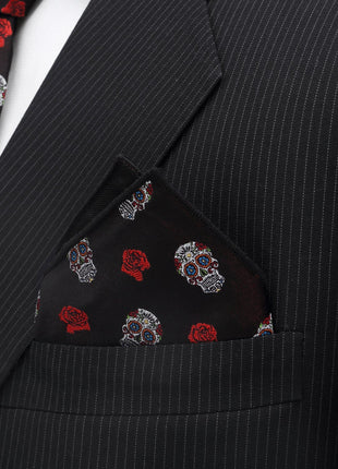 Sugar Skull Pocket Square