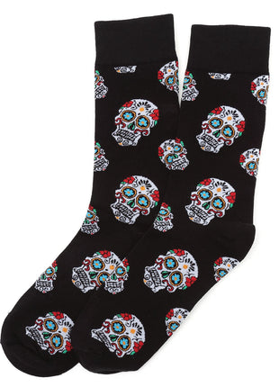 Sugar Skull Black Socks