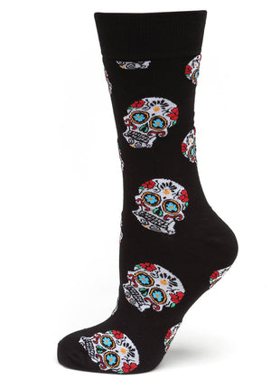 Sugar Skull Black Socks