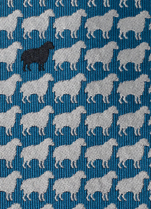 Black Sheep Blue Silk Men's Tie