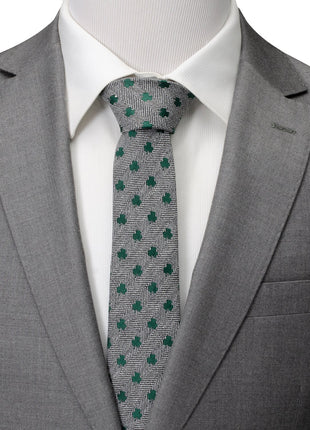 Herringbone Shamrock Men's Tie