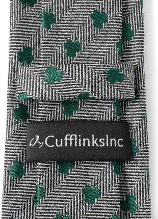 Herringbone Shamrock Men's Tie