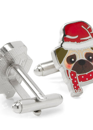 Santa Pug Cufflinks