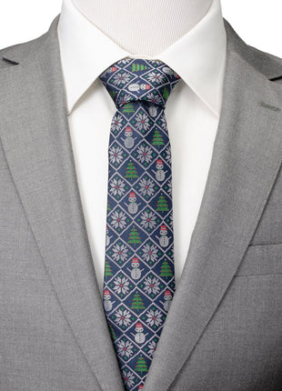 Sweater Weather Blue Men's Tie