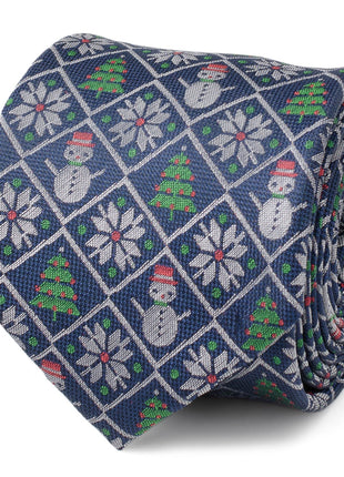 Sweater Weather Blue Men's Tie