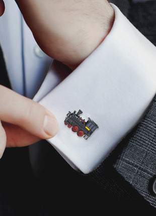 Steam Engine 3D Cufflinks