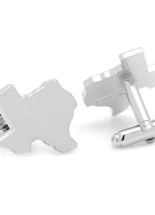 Silver Texas Cufflinks