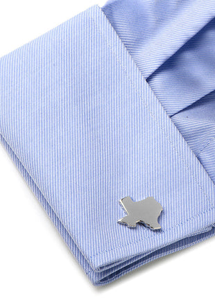 Silver Texas Cufflinks