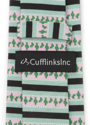 Texas Cactus Stripe Sage Men's Tie