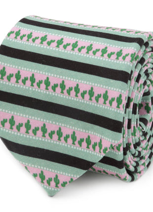 Texas Cactus Stripe Sage Men's Tie