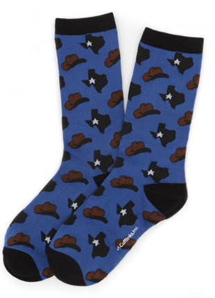 Texas State Cowboy Hat Sock
