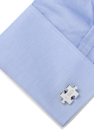 Wedding Puzzle Pieces Cufflinks Pair