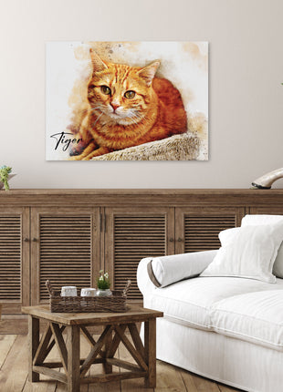 Watercolor Pet Portrait from Photo