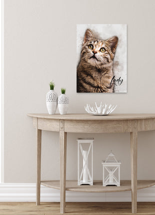Watercolor Pet Portrait from Photo
