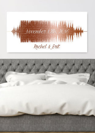 Copper Soundwave Art